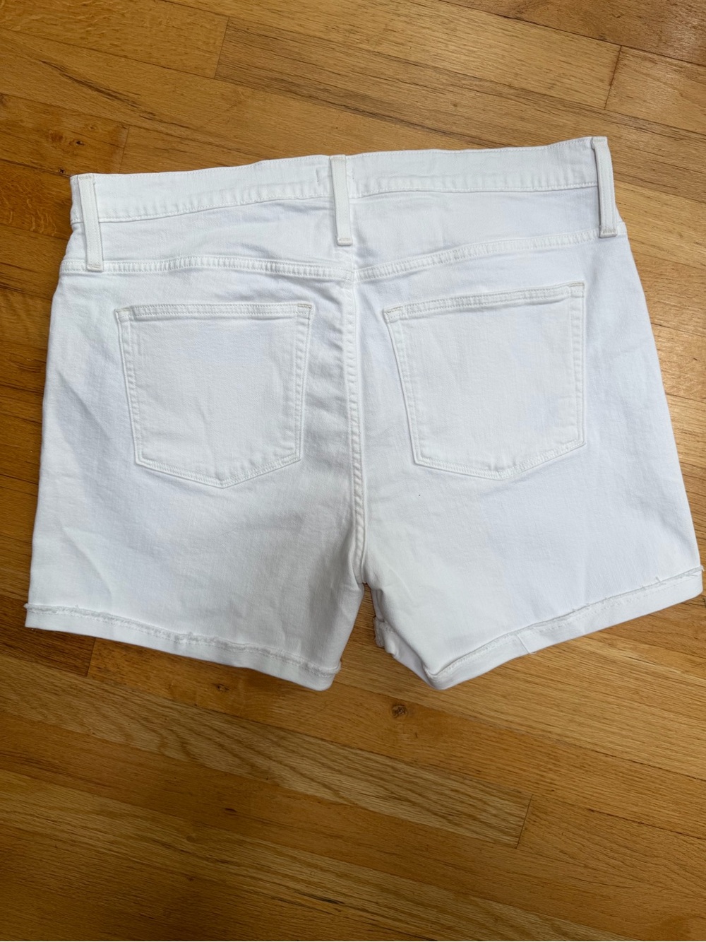 J. Crew White Denim Cutoff Women's Shorts - Picture 4 of 6